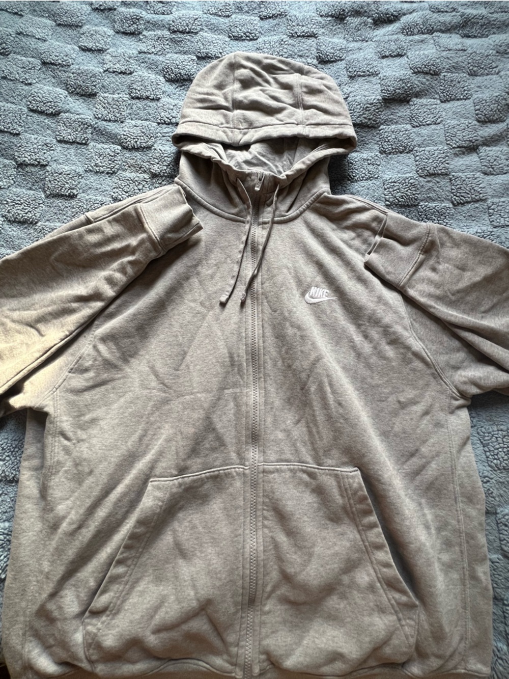 Nike Men's Zip-Up Hoodie in Grey